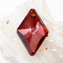 Load image into Gallery viewer, Red Magma Premium Austrian Crystal Rhombus Pendant
