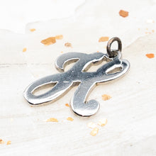 Load image into Gallery viewer, Sterling Silver Letter H Charm
