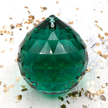Load image into Gallery viewer, Emerald Crystal Suncatcher
