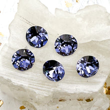 Load image into Gallery viewer, 8mm Tanzanite Premium Austrian Crystal Unfoiled Set - 5pcs
