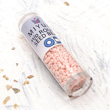 Load image into Gallery viewer, 11/0 Round Matte Opaque Lt. Tea Rose Seed Bead Tube

