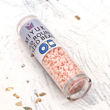 Load image into Gallery viewer, 11/0 Round Matte Opaque Lt. Tea Rose Seed Bead Tube
