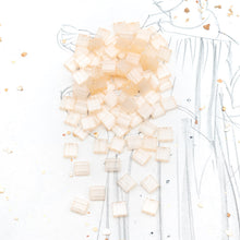 Load image into Gallery viewer, Silk Pale Peach Tila Beads
