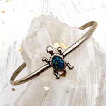 Load image into Gallery viewer, Silver &amp; Turquoise Animal Cuff Bracelets
