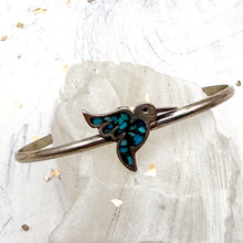Load image into Gallery viewer, Silver &amp; Turquoise Animal Cuff Bracelets
