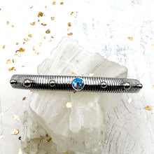 Load image into Gallery viewer, Slim, Stretchy, and Silver Women's Bracelet-Cool Colors

