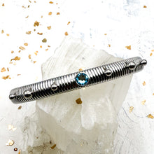 Load image into Gallery viewer, Slim, Stretchy, and Silver Women's Bracelet-Cool Colors
