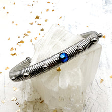 Load image into Gallery viewer, Slim, Stretchy, and Silver Women's Bracelet-Cool Colors
