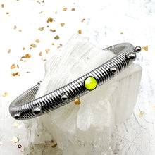 Load image into Gallery viewer, Slim, Stretchy, and Silver Women's Bracelet-Cool Colors
