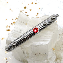 Load image into Gallery viewer, Slim, Stretchy, and Silver Women's Bracelet-Warm Colors
