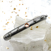 Load image into Gallery viewer, Slim, Stretchy, and Silver Women's Bracelet-Warm Colors
