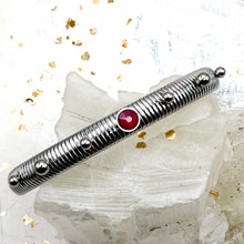 Load image into Gallery viewer, Slim, Stretchy, and Silver Women's Bracelet-Warm Colors
