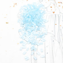 Load image into Gallery viewer, Silk Pale Light Blue Half Tila Beads
