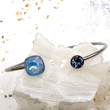 Load image into Gallery viewer, Womens' Silver Cuff &amp; Crystal Bracelets
