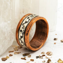 Load image into Gallery viewer, Size 5.5 Rustic Copper and Silver Ring

