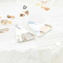 Load image into Gallery viewer, Discontinued! - Moonlight Triangle Premium Austrian Crystal Flatback Pair
