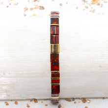 Load image into Gallery viewer, Rustic Orange and Gold Tila Bracelet
