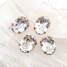 Load image into Gallery viewer, 8x6mm Crystal Gold Oval Bead Mix
