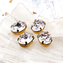 Load image into Gallery viewer, 8x6mm Crystal Gold Oval Bead Mix
