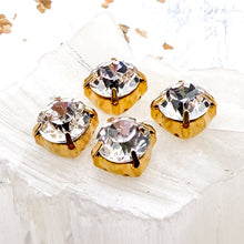 Load image into Gallery viewer, 8mm Premo Crystal Gold Bead Set

