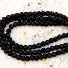 Load image into Gallery viewer, 3mm Melon Black Bead Strand
