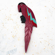 Load image into Gallery viewer, Magenta Parrot Focal Big Flatback
