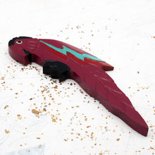 Load image into Gallery viewer, Magenta Parrot Focal Big Flatback
