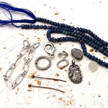 Load image into Gallery viewer, Gemstone Necklace Kit - Lapis
