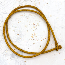 Load image into Gallery viewer, 25" - 4mm Dandelion Hand Braided Leather Necklace
