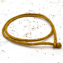 Load image into Gallery viewer, 25" - 4mm Dandelion Hand Braided Leather Necklace

