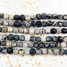 Load image into Gallery viewer, Doorbuster - 6mm Gemstone Faceted Cube Bead Strand
