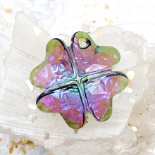 Load image into Gallery viewer, Discontinued - 28mm Paradise Shine 4-Leaf Clover Premium Austrian Crystal Pendant
