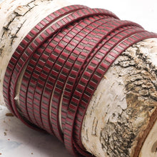 Load image into Gallery viewer, 5mm Chocolate Covered Strawberries Striped Leather - 12 Inches
