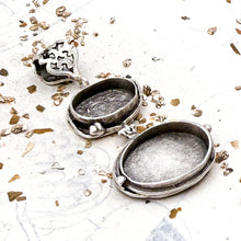 Load image into Gallery viewer, Antique Silver-Plated Brass Resin Pendant
