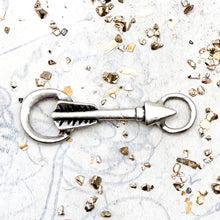 Load image into Gallery viewer, Antique Silver-Plated Arrow Charm
