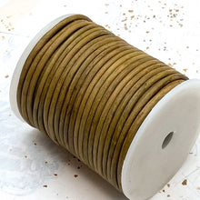 Load image into Gallery viewer, 3mm Peanut Brown Leather Cord-36"
