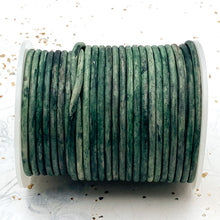 Load image into Gallery viewer, 3mm Evergreen Round Leather Cord - 6 Feet
