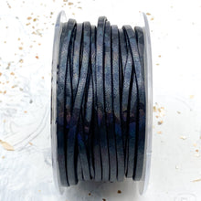 Load image into Gallery viewer, 3mm Black Leather with Holographic Designs - 12"
