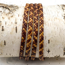 Load image into Gallery viewer, 6mm Sunset Brown Flat Oval Braided Leather - 8"
