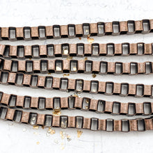 Load image into Gallery viewer, Antique Copper Cube Chain - 1 Foot
