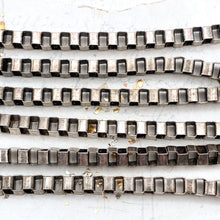 Load image into Gallery viewer, Antique Silver Cube Chain - 1 Foot
