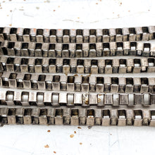 Load image into Gallery viewer, Antique Silver Cube Chain - 1 Foot
