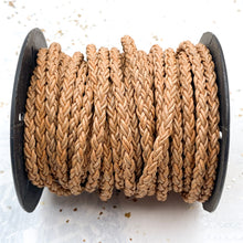 Load image into Gallery viewer, 4mm Round Natural Braided Leather
