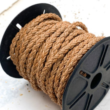 Load image into Gallery viewer, 4mm Round Natural Braided Leather
