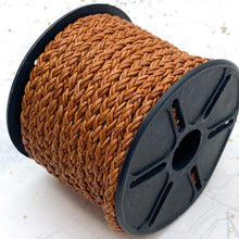 Load image into Gallery viewer, 1mm Natural Light Brown Braided Leather
