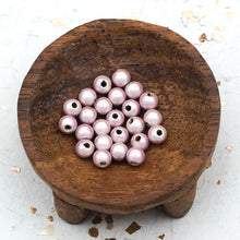 Load image into Gallery viewer, Day 14 Small Hole Light Pink Pearls - 25pcs
