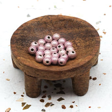 Load image into Gallery viewer, Day 14 Small Hole Light Pink Pearls - 25pcs
