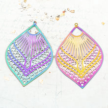 Load image into Gallery viewer, Rainbow Filigree Pendant Pair - Doorbuster
