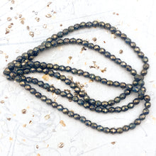 Load image into Gallery viewer, 4mm Faceted Round Firepolished Bead Green Bronze

