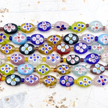 Load image into Gallery viewer, Field of Wildflowers Vintage Lampwork Strand
